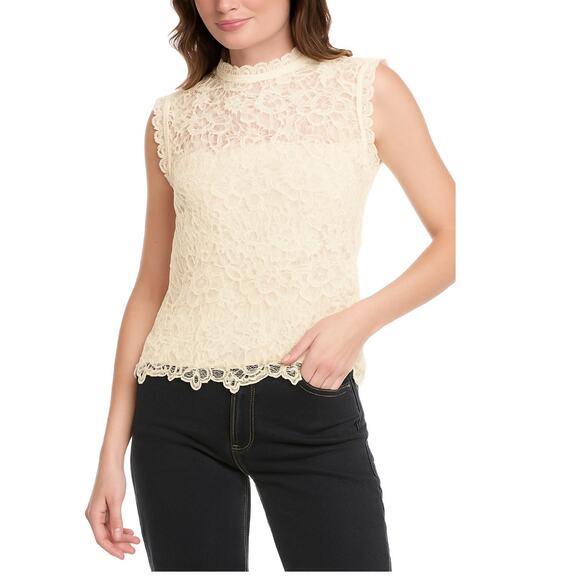 Nanette Nanette Lepore Lace Top – Canola Cream – NWT - Size Medium - Picture 10 of 11